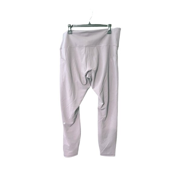 Lululemon Wunder Train High-Rise Tight With Pockets 28" Warm Ash Grey Size 18 - Picture 3 of 6
